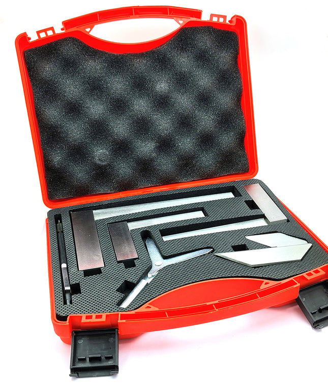 New Starter Engineer Kit (Try Squares, Center Squares, Carbide Scriber Pen, & Y Center Finder) Supplied With Plastic Case