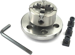 Small Chucks for 3" I 80 mm & 4" Inch I 100 mm Rotary tables with Steel Back Plates and Mini Lathes