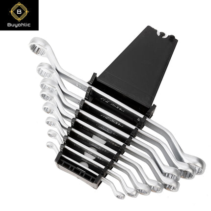 Buyohlic 8-piece Flex-Head Ratcheting Combination Wrench Set 6'' to 18'' Inches