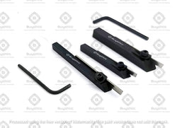 Metal lathe tool holders with HSS cutting blades