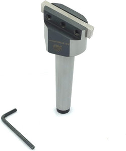 1-1/2" Inch Head Fly Cutter with MT2 Shank (M10 x 1.5 Drawbar) & HSS M2 5/16" Sq x 3" Inch Tool Bit