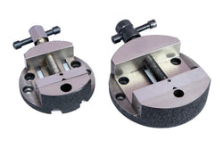 Buyohlic Round Vise Vice for 3" & 4" Rotary Table + 3 Fixing Tee Nut-Milling Tool
