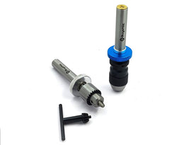 Buyohlic Micro Fine Drill Adaptor Miniature Quill 0-1/8 INCH/ 0-3MM JT0 Keyless Drill Chuck Taper to mount Drill Chuck