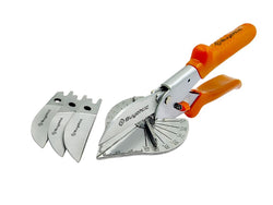 Buyohlic Multi Angle Miter Shears for Angular Cutting of Moulding and Trim, Adjustable at 45 To 135 Degree Angle Cutting Tool Including 3 Spare Blades