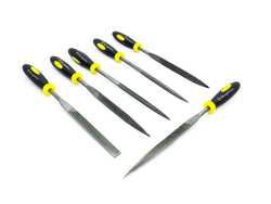 Buyohlic International 6-Pieces Needle File Set Hand Metal Files Flat Warding, Square, Triangular, Round, and Half-Round File.