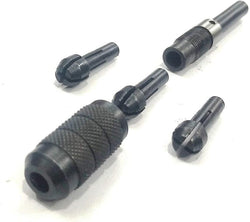 3 Piece Pin Chuck Set-Capacity: 0"-1/32", 1/32"-1/16", 1/16"-3/32"-Small Drill Bits