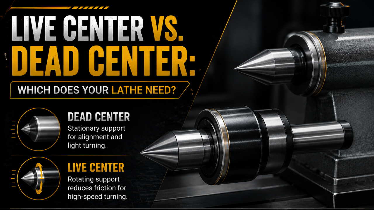 Live Center vs. Dead Center: Which Does Your Lathe Need?