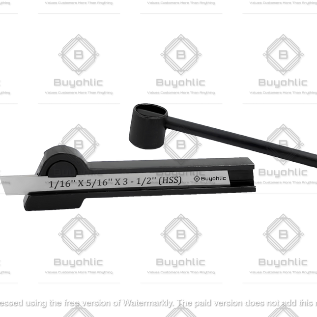 Straight Shank Lathe Parting Tool Holder With HSS Blade