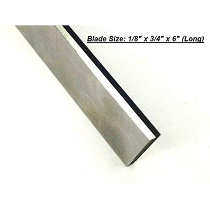 Lathe cut-off blade close-up cutting edge