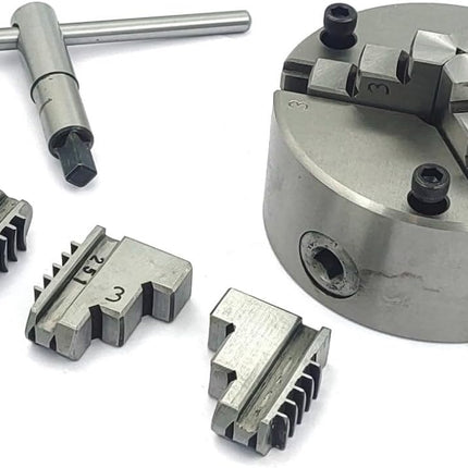 Heavy Duty Chucks With Back Plate for HV4 I 5 I 6 Rotary Tables and Lathe Machines