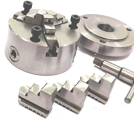 Heavy Duty Chucks With Back Plate for HV4 I 5 I 6 Rotary Tables and Lathe Machines