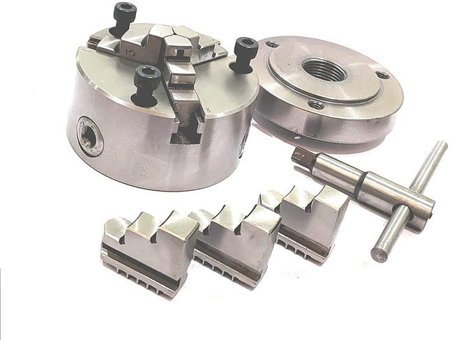 Heavy Duty Chucks With Back Plate for HV4 I 5 I 6 Rotary Tables and Lathe Machines