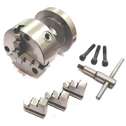 Heavy Duty Chucks With Back Plate for HV4 I 5 I 6 Rotary Tables and Lathe Machines