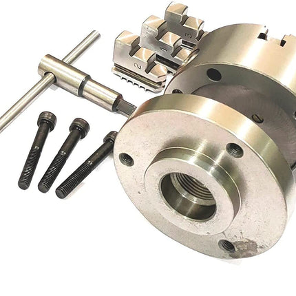 Heavy Duty Chucks With Back Plate for HV4 I 5 I 6 Rotary Tables and Lathe Machines