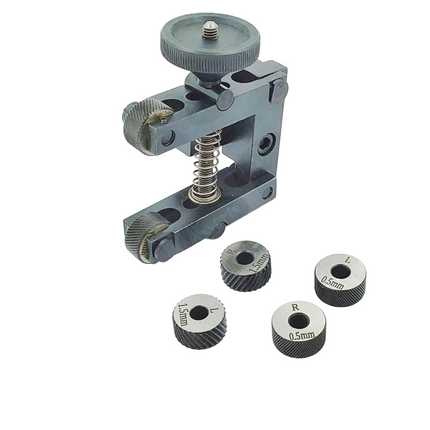 Knurling Tool 2" Inch II 50 mm Capacity for Lathe Machine - 3 Pairs x 3 Different Diamond Pitch Hardened knurls