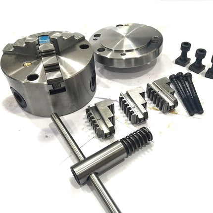Heavy Duty Chucks With Back Plate for HV4 I 5 I 6 Rotary Tables and Lathe Machines