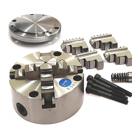 Heavy Duty Chucks With Back Plate for HV4 I 5 I 6 Rotary Tables and Lathe Machines