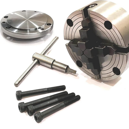 Heavy Duty Chucks With Back Plate for HV4 I 5 I 6 Rotary Tables and Lathe Machines