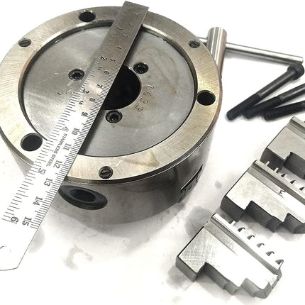Heavy Duty Chucks With Back Plate for HV4 I 5 I 6 Rotary Tables and Lathe Machines