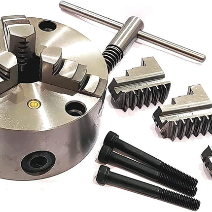 Heavy Duty Chucks With Back Plate for HV4 I 5 I 6 Rotary Tables and Lathe Machines