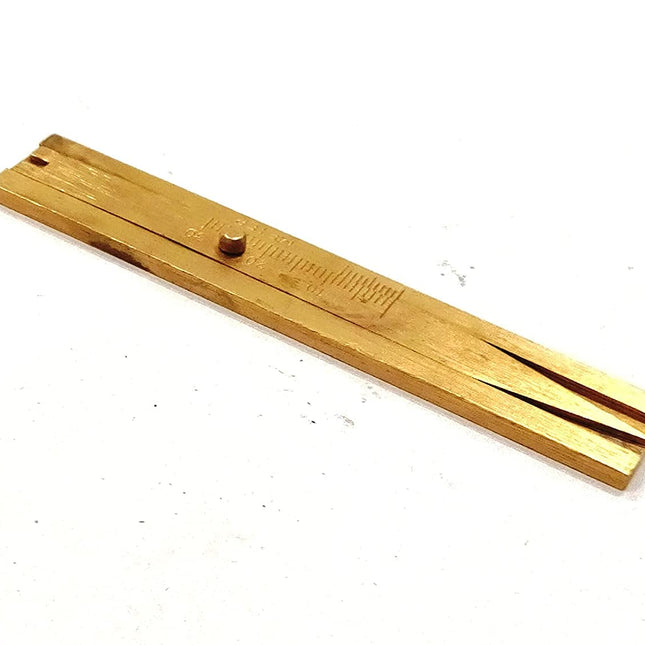 Brass Tyre Tread Profile Depth Gauge 0-30 MM to Measure Rubber Thickness