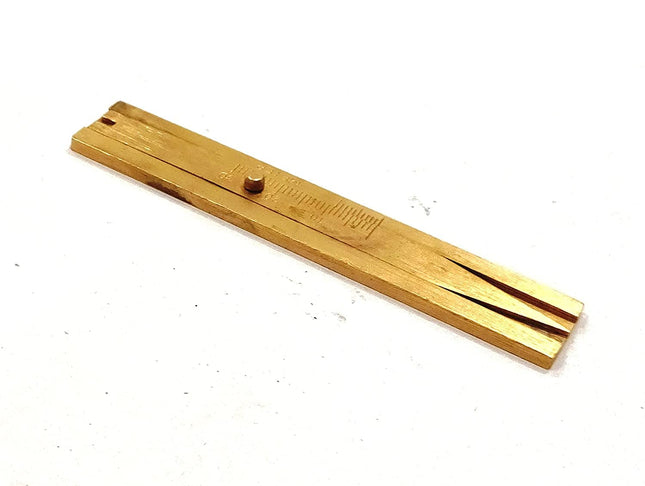 Brass Tyre Tread Profile Depth Gauge 0-30 MM to Measure Rubber Thickness