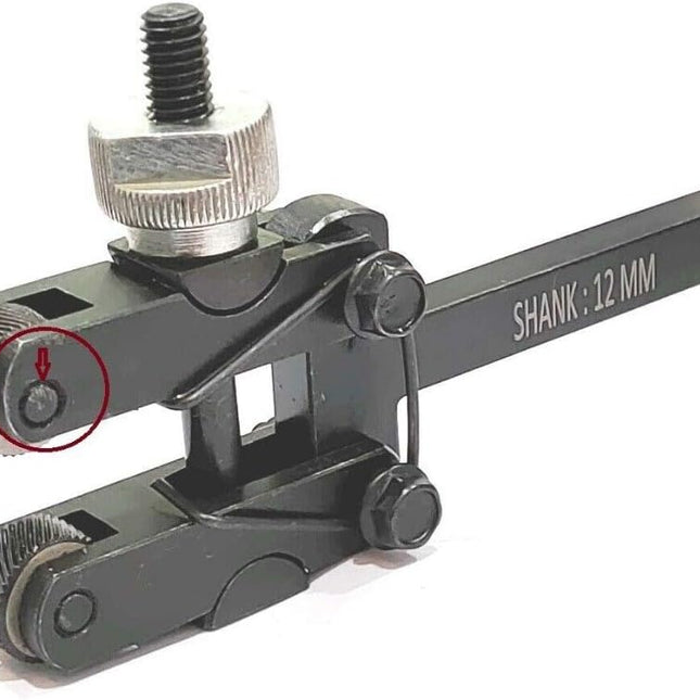 Clamp Type Knurling Tool With Knob 3 to 20 mm Capacity- 3/8'' X 3/8'' X 5-3/8'' Inch