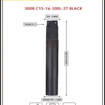 Indexable Insert Endmill 16MM II 2 Pocket II 10 Pcs APMT1135 Carbide Inserts Free