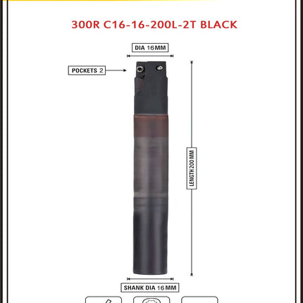 Indexable Insert Endmill 16MM II 2 Pocket II 10 Pcs APMT1135 Carbide Inserts Free