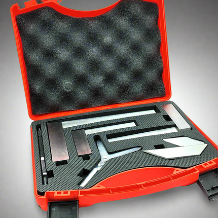 New Starter Engineer Kit (Try Squares, Center Squares, Carbide Scriber Pen, & Y Center Finder) Supplied With Plastic Case