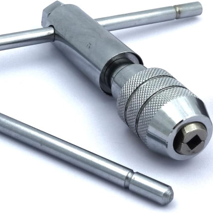 Ratchet Type Tap Wrench with Interchangeable Heads Set Capacities 1/8" to 1/4" & 1/4" to 1/2"