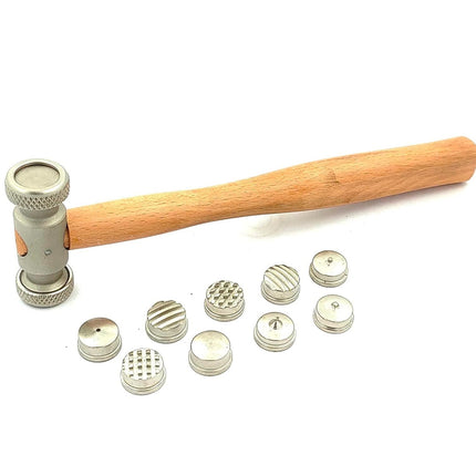 Multi Face Interchangeable Texture Texturing Hammer for Fashion Jewelry Tools