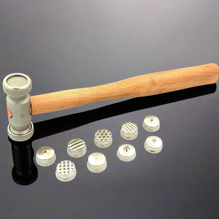 Multi Face Interchangeable Texture Texturing Hammer for Fashion Jewelry Tools