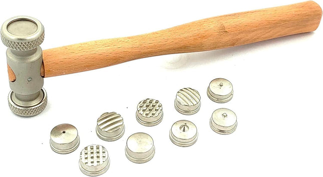 Multi Face Interchangeable Texture Texturing Hammer for Fashion Jewelry Tools