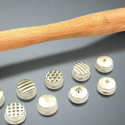 Multi Face Interchangeable Texture Texturing Hammer for Fashion Jewelry Tools