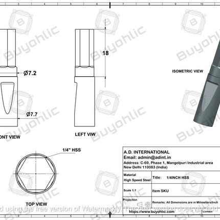 Lathe's Live Revolving Center-Centre with HSS Hardened Broaches
