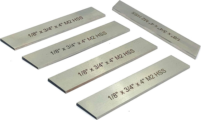 HSS Blades 1/8" x 3/4" (Wide) x 4" (Long) for Lathe Parting Cut Off & Tool Holders (Copy)
