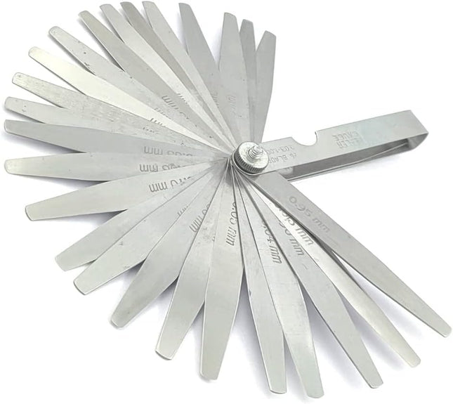 Feeler Gauge Metric Size Stainless Steel Precision Multi Blades Hand Tool Lathe