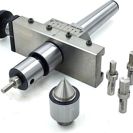 Precision Taper Turning Attachment with Live & Dead Center, Broaching Quill & Imperial Broaches