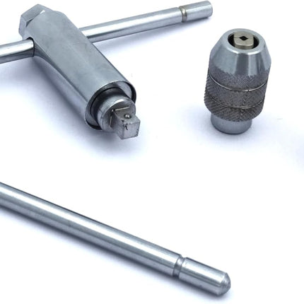 Ratchet Type Tap Wrench with Interchangeable Heads Set Capacities 1/8" to 1/4" & 1/4" to 1/2"