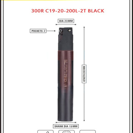 Indexable Insert Endmill 20 MM ~ Shank 19 / 20 mm II Pack of APMT1135 Carbide 10 x Inserts Free