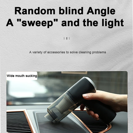 Car vacuum cleaner cleaning tight corners efficiently