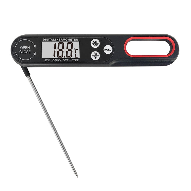Buyohlic  Digital Meat Thermometer for Cooking with Backlit Waterproof food thermometer probe folding barbecue Meat thermometer