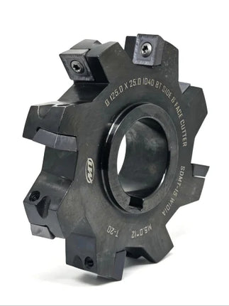 Side Face Mill Roughing Cutter, 160mm Diameter, 12 Pocket, 32mm Bore, 10x5mm Keyway, for SPMG14 Inserts, Both Side Milling