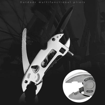 Buyohlic Multitool Wrench set 7 Tools/Pliers/Wire Cutter/Flat Screwdriver Adjustable Multi Purpose Stainless Steel Tool