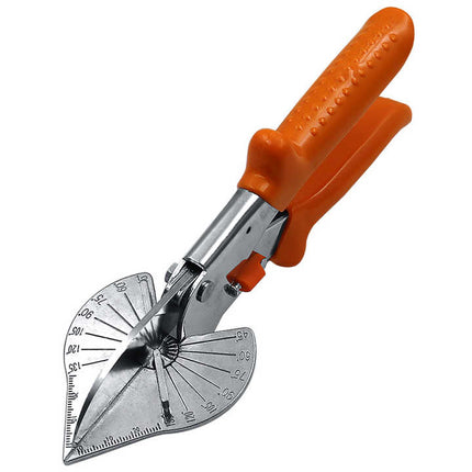 Buyohlic Multi Angle Miter Shears for Angular Cutting of Moulding and Trim, Adjustable at 45 To 135 Degree Angle Cutting Tool Including 3 Spare Blades