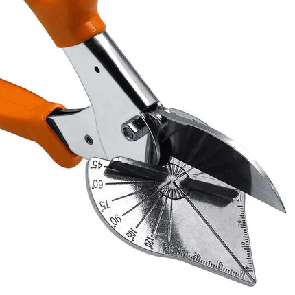 Buyohlic Multi Angle Miter Shears for Angular Cutting of Moulding and Trim, Adjustable at 45 To 135 Degree Angle Cutting Tool Including 3 Spare Blades
