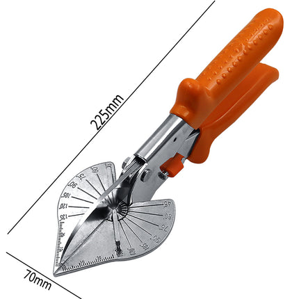 Buyohlic Multi Angle Miter Shears for Angular Cutting of Moulding and Trim, Adjustable at 45 To 135 Degree Angle Cutting Tool Including 3 Spare Blades