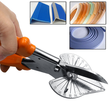 Buyohlic Multi Angle Miter Shears for Angular Cutting of Moulding and Trim, Adjustable at 45 To 135 Degree Angle Cutting Tool Including 3 Spare Blades