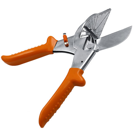 Buyohlic Multi Angle Miter Shears for Angular Cutting of Moulding and Trim, Adjustable at 45 To 135 Degree Angle Cutting Tool Including 3 Spare Blades